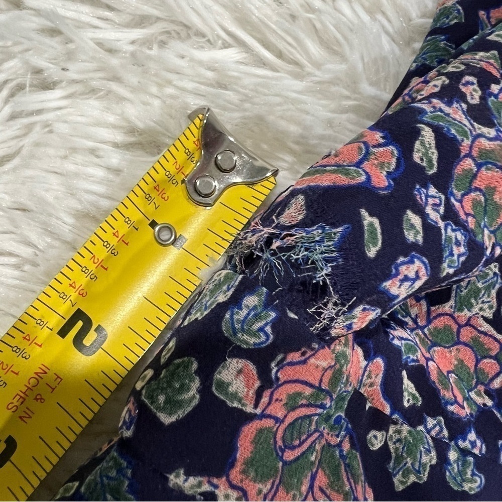 Madewell Orchard Flutter-Sleeve Skater Mini Dress Fan Floral Mix Size 4 - Picture 12 of 15